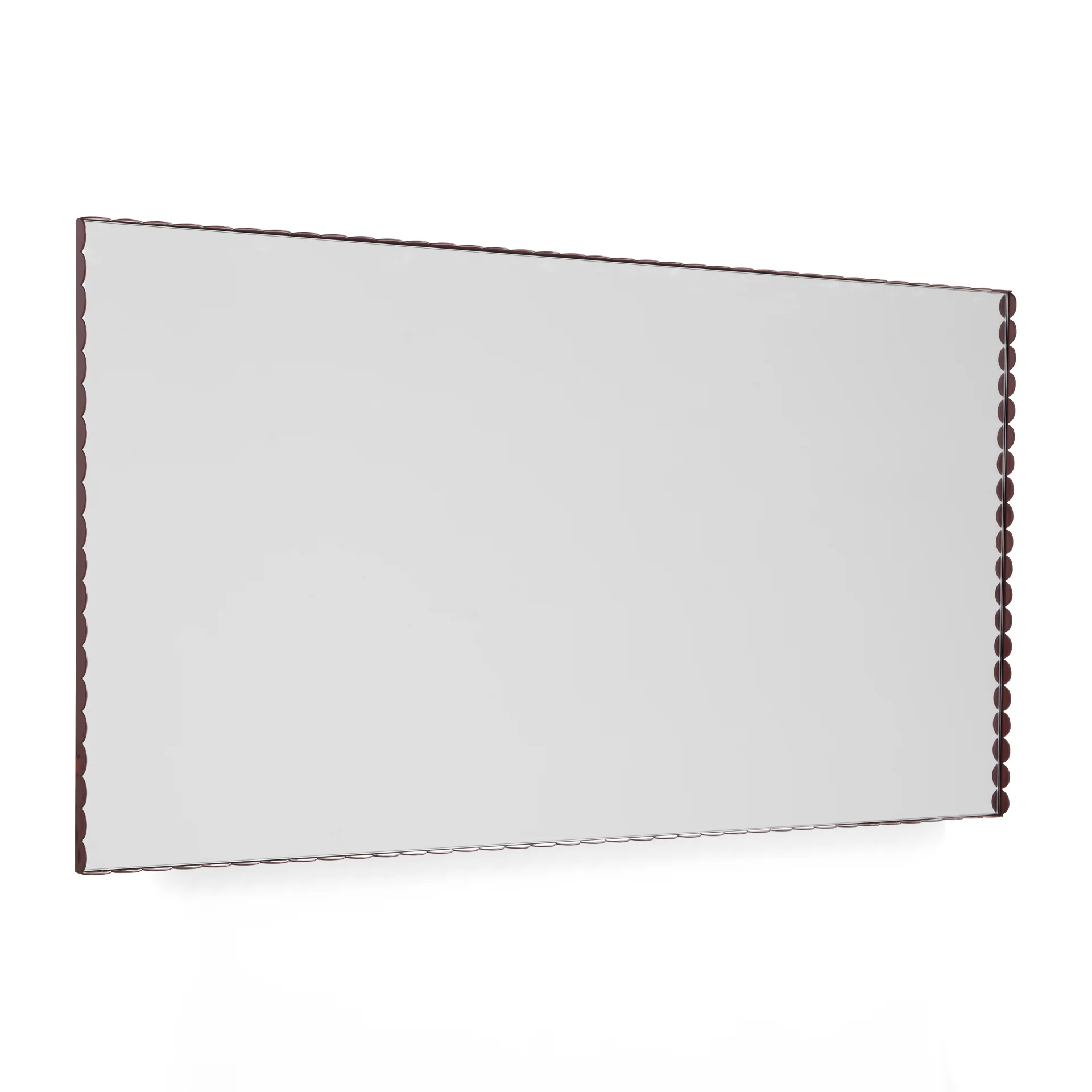 Arcs Mirror Rectangle L Burgundy