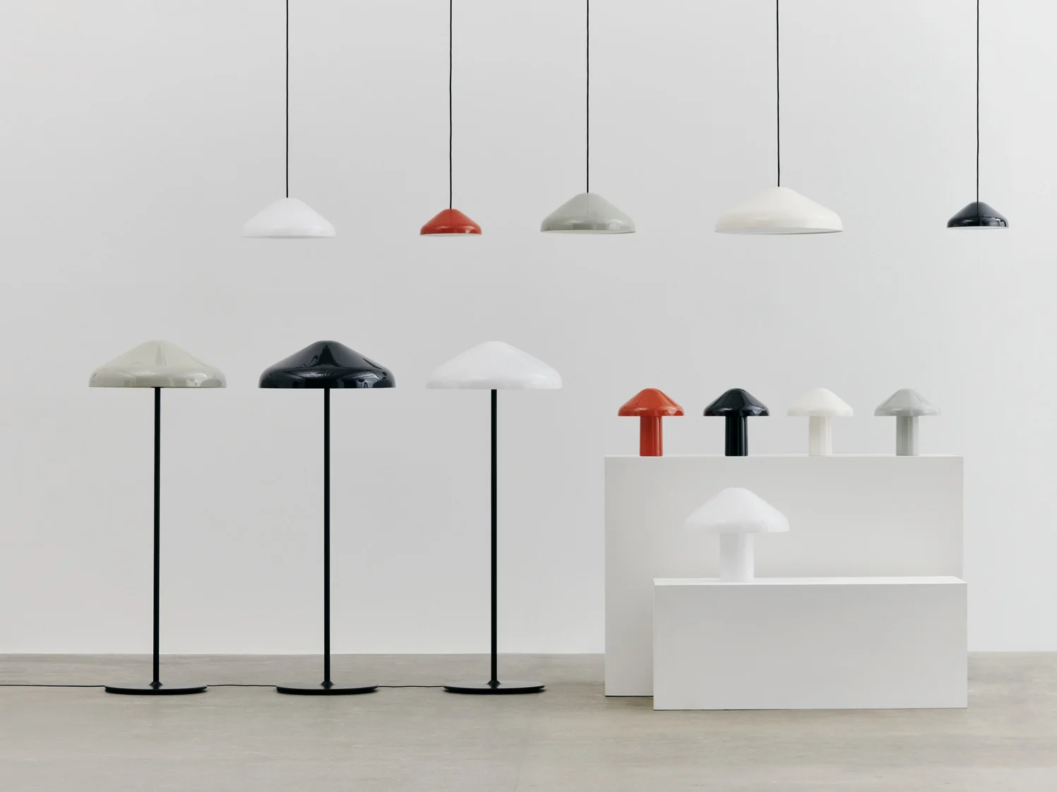 Pao Glass Floor Lamp White